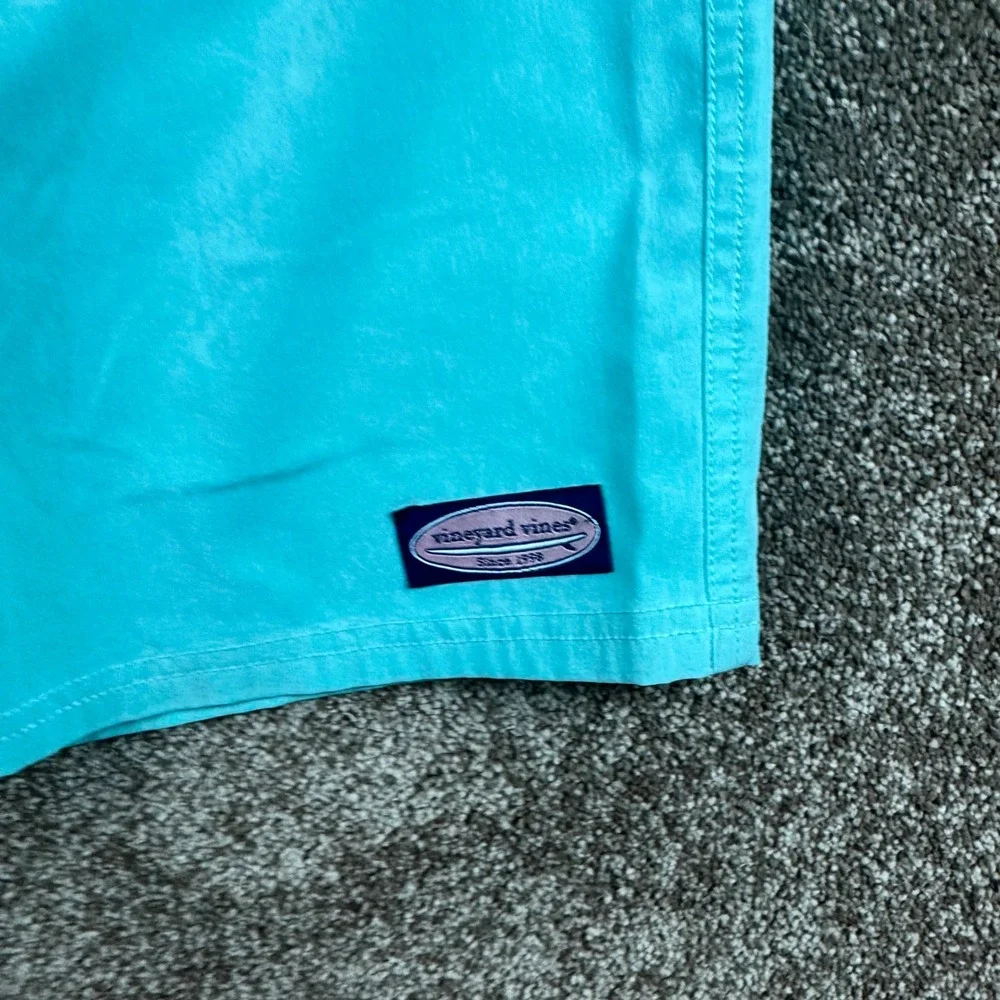 Vineyard Vines Mens Turquoise Green Performance Board Shorts Swim Trunks Size 32